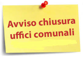 chiusura uffici lunedì 20 ottobre 2025